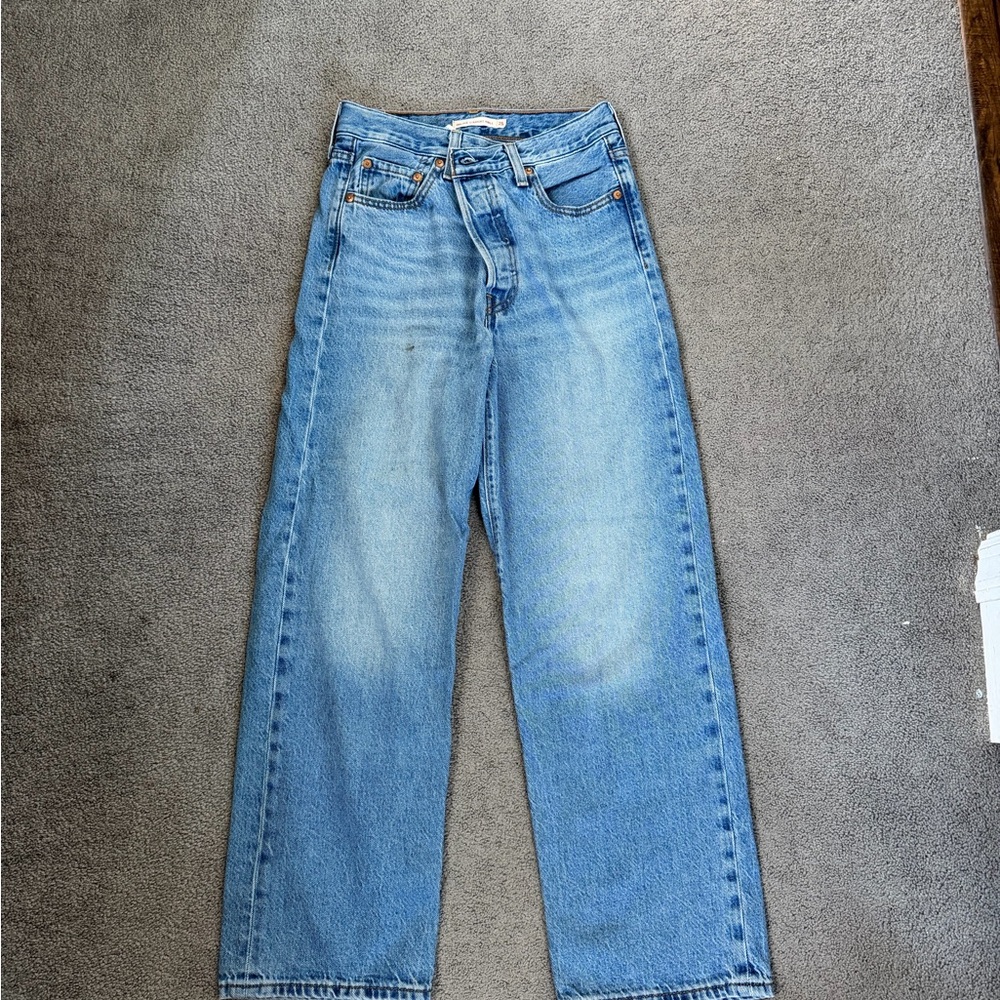 Levi's Light Blue Straight Leg Jeans